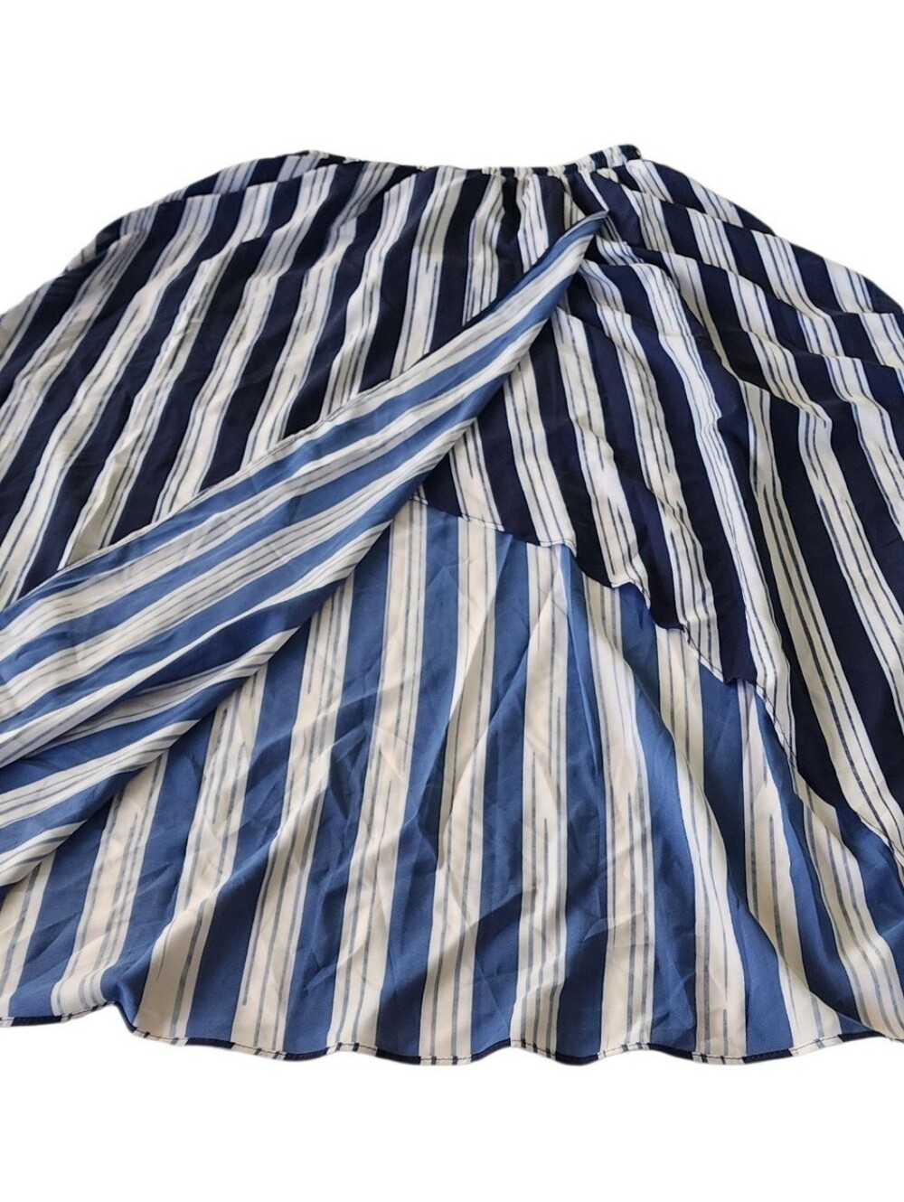 Lunemuse Navy and White Striped Maxi Skirt - Picture 6 of 10